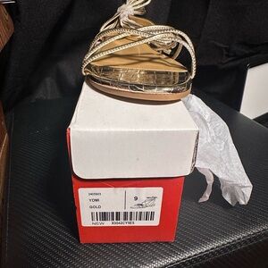 Gold Strappy Sandals